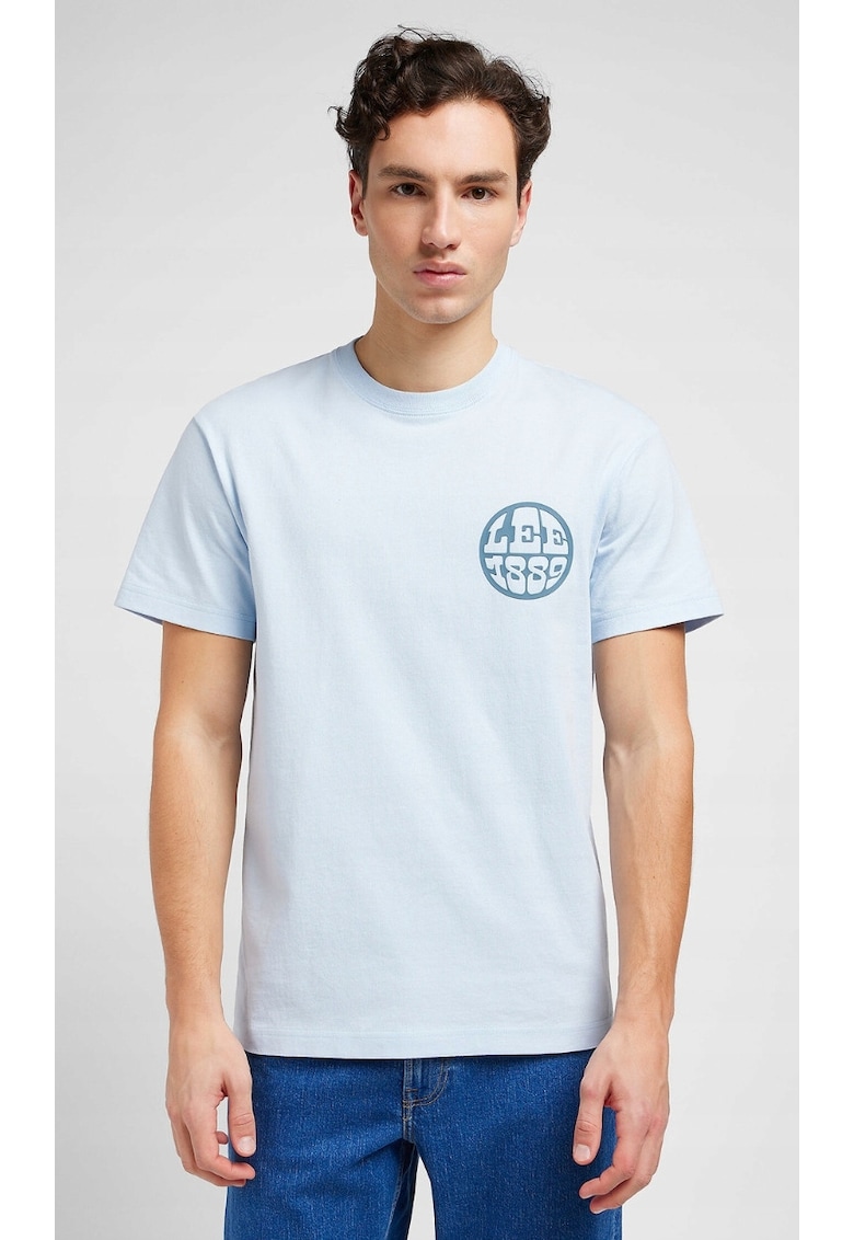 Tricou barbati -  Relaxed Tee - supradimensionat - albastru - bumbac -