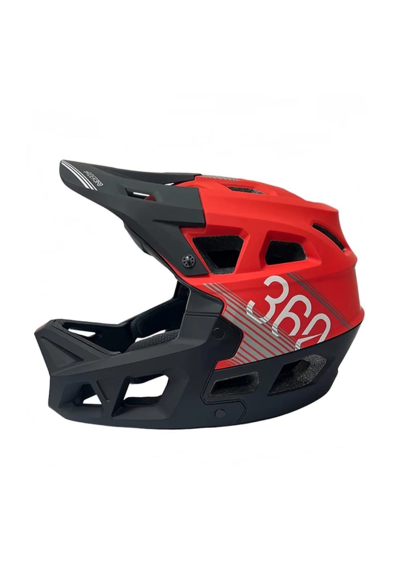 Casti protectie sport  Casca full-face Integra Sport negru-rosu L (59-61 cm) - constructie robusta - design aerodinamic