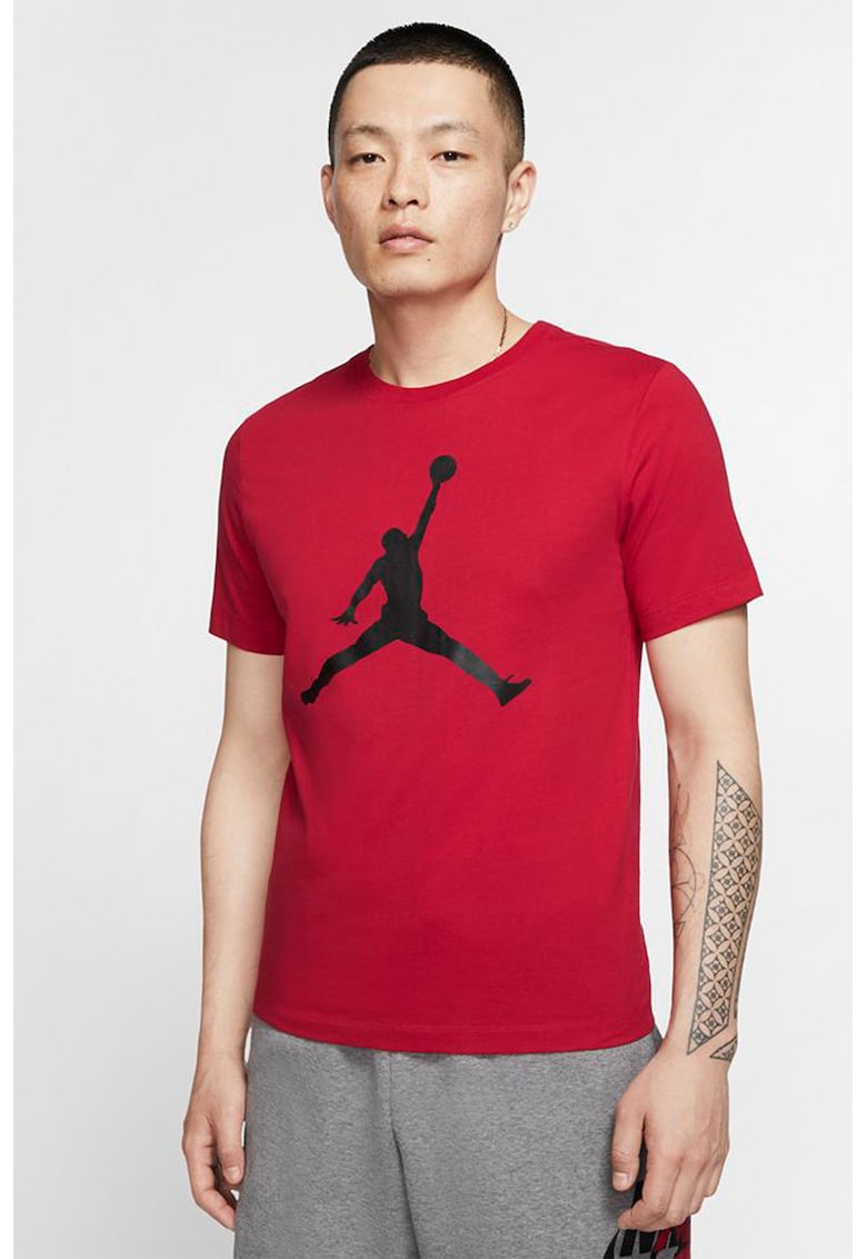 Tricou de bumbac cu imprimeu logo Jordan Jumpman - Rosu