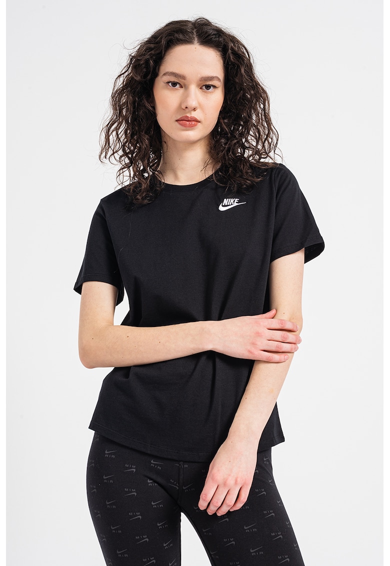 Tricou din bumbac Sportswear Club Essentials - Negru