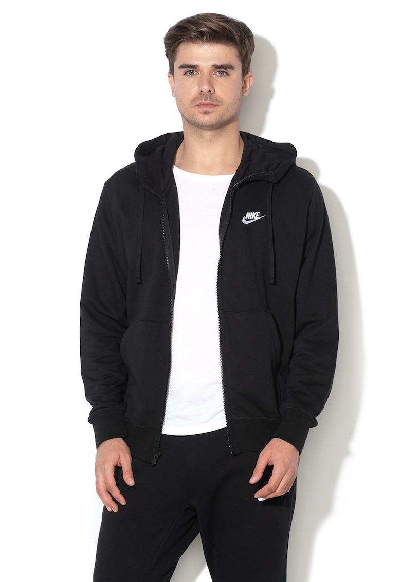 Hanorac cu fermoar Sportswear Club - Negru