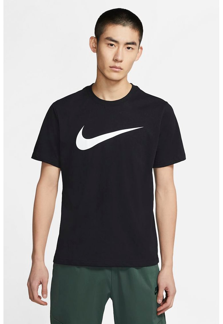 Tricou cu imprimeu logo Sportswear Swoosh - Negru