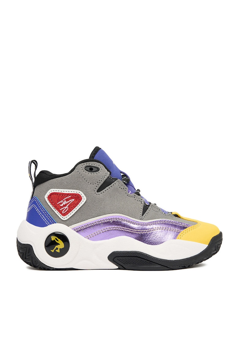 Pantofi sport copii -  adidasi gri - piele naturala