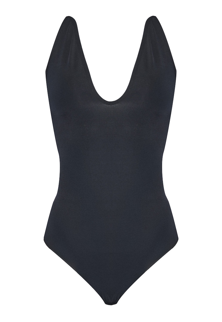 Body dama  negru - elastic