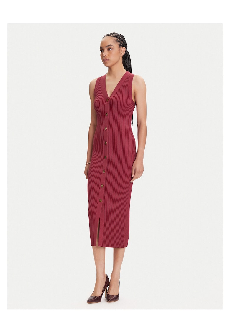 Rochie tricotata de dama  roz - caracteristici reprezentative