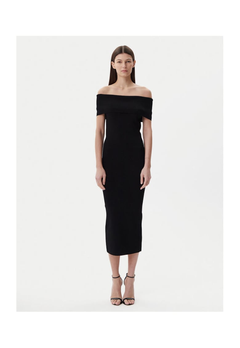 Rochie tricotata de dama  negru -