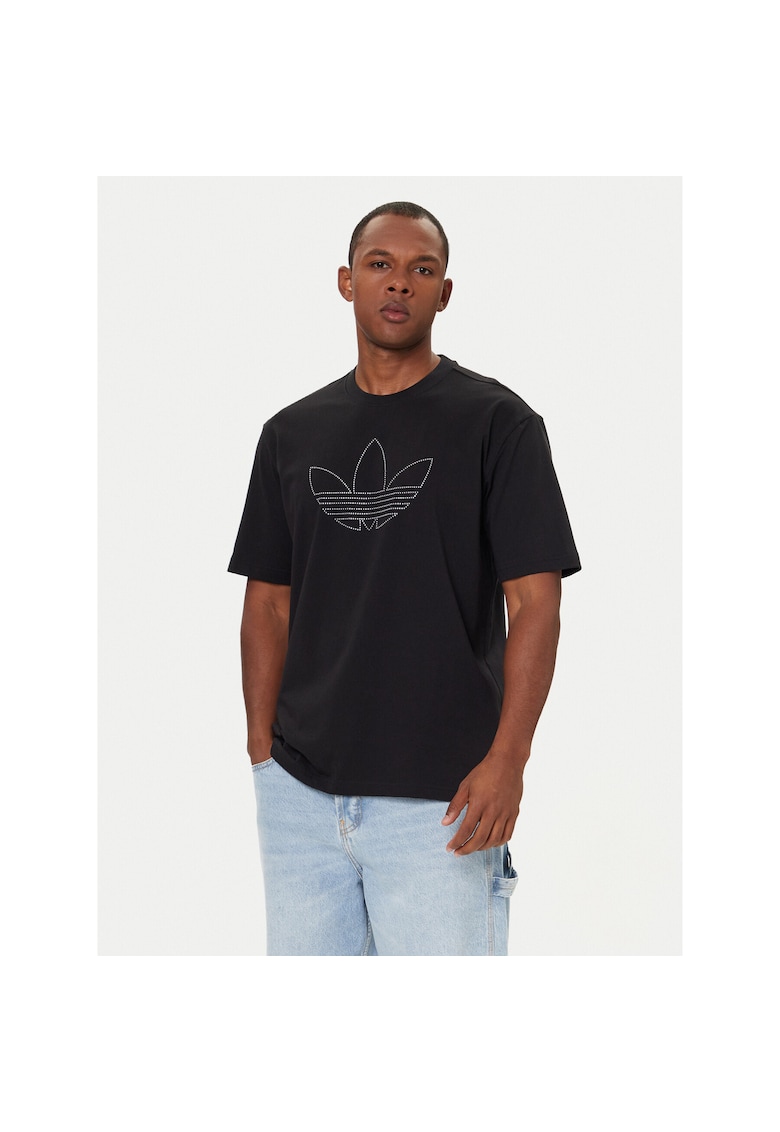 Tricou sport pentru barbati -  negru - bumbac