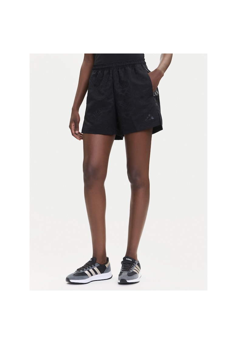 Pantaloni sport dama -  scurti - negru - fabricat sportiv -