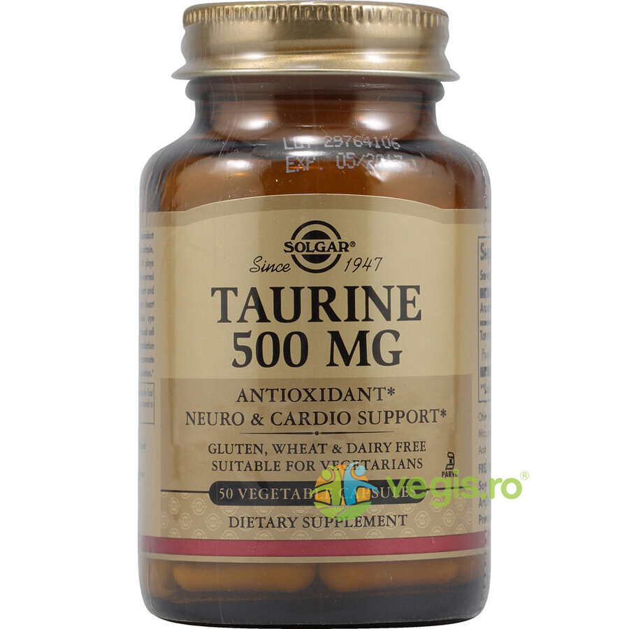 Oferte la Taurine (Taurina) 500mg 50cps Vegetale