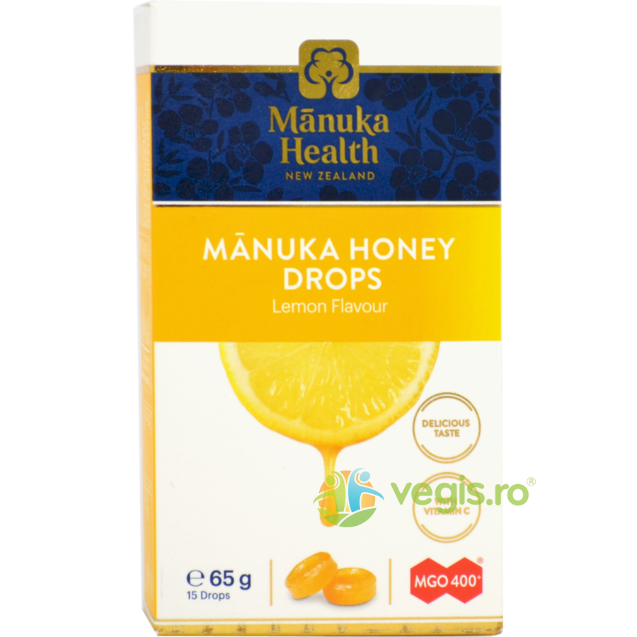 Oferte la Bomboane cu Miere de Manuka MGO™ 400+ si Lamaie 65g