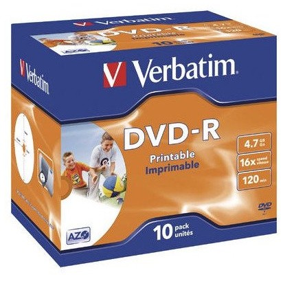 DVD-R printabil Verbatim, 16x, 10x 4.7GB