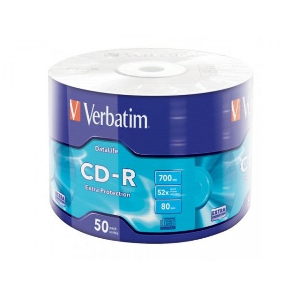 CD-R Verbatim 700MB 52x shrink 50 buc