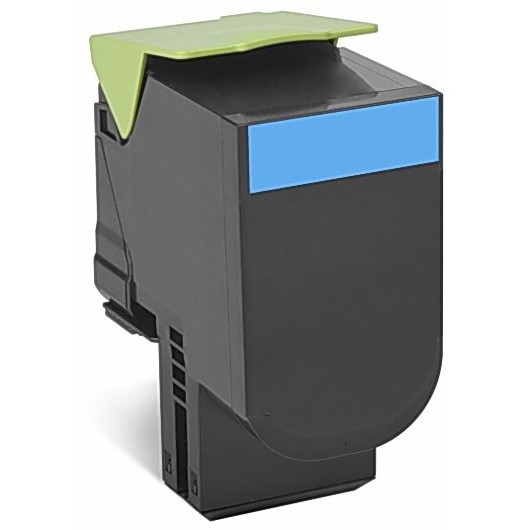 Toner laser Lexmark 70C20C0 Cyan, 1000 pagini