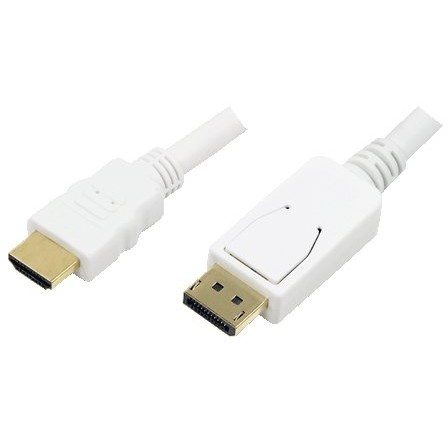 Cablu de date DisplayPort la HDMI, 2m, alb, Logilink