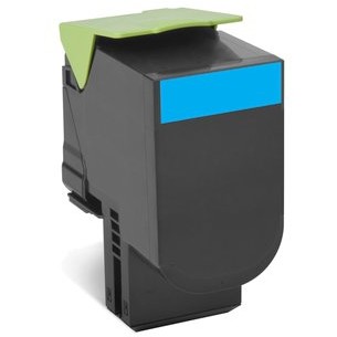 Toner laser Lexmark 80C2HC0, cyan, 3000 pag