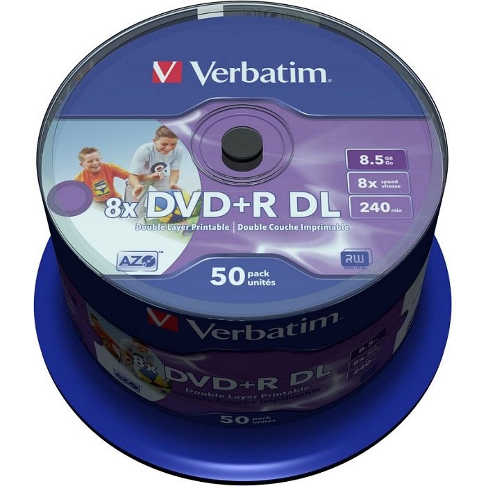 DVD+R DL, 8.5GB, 8x, 50 buc, Imprimabil
