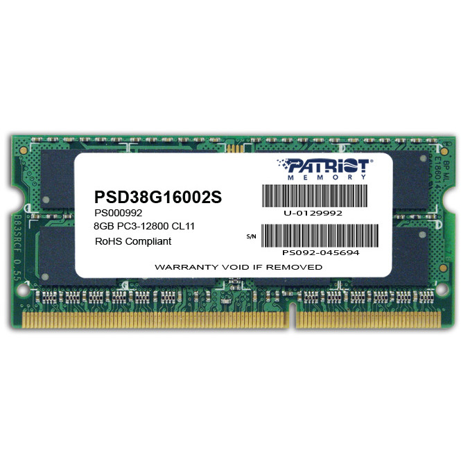 Oferte la Memorie laptop Signature 8 GB DDR3, 1600 MHz, CL 11,SODIMM, Non-ECC