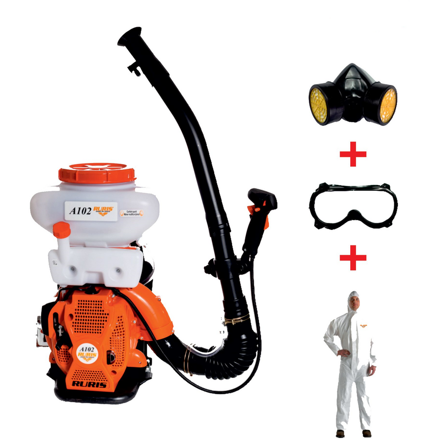 Oferte la Atomizor Ruris A102, benzina, putere 2.9CP, kit protectie cadou
