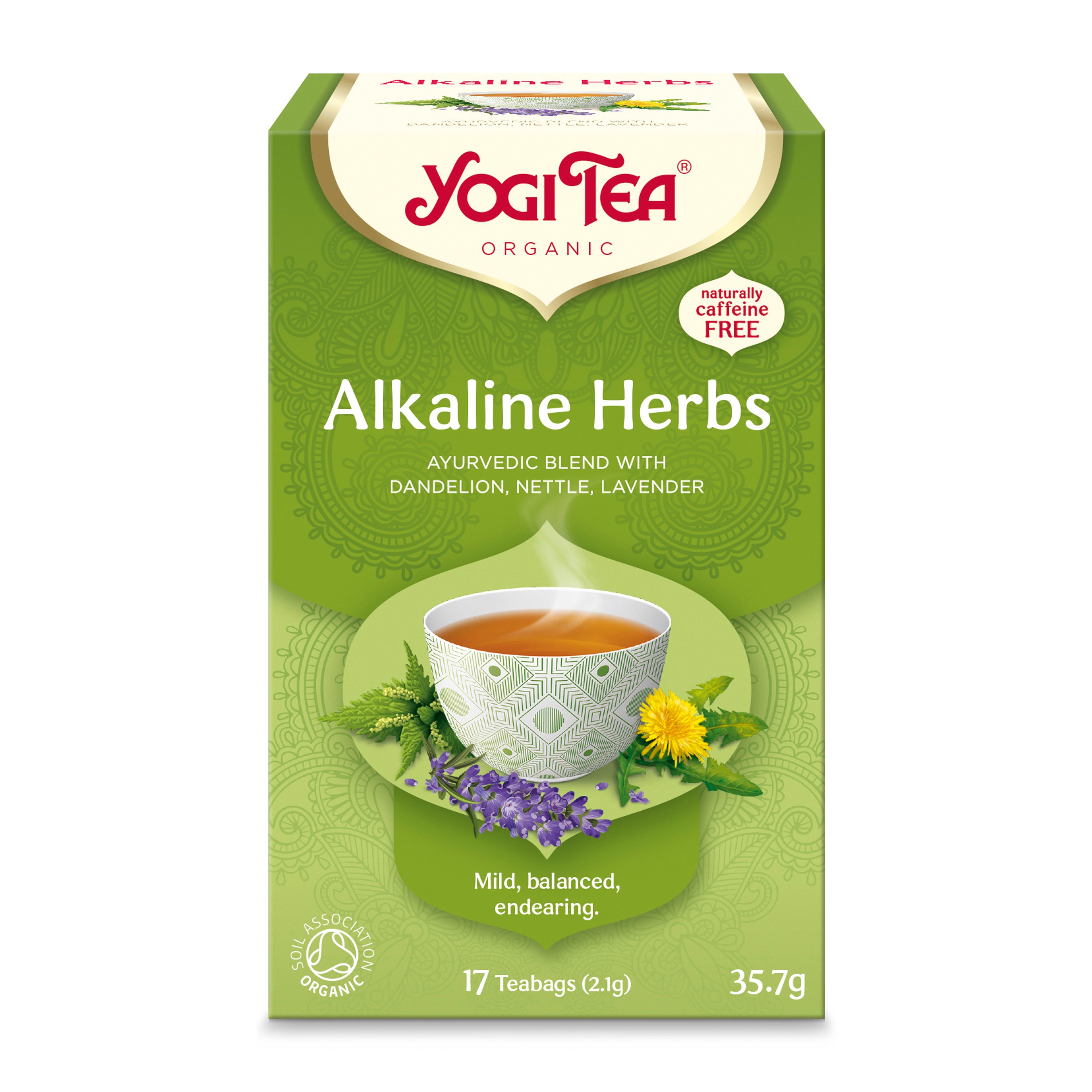 Oferte la Ceai bio din plante alcaline, 17 pliculete x 2.1g, (35.7g) Yogi Tea