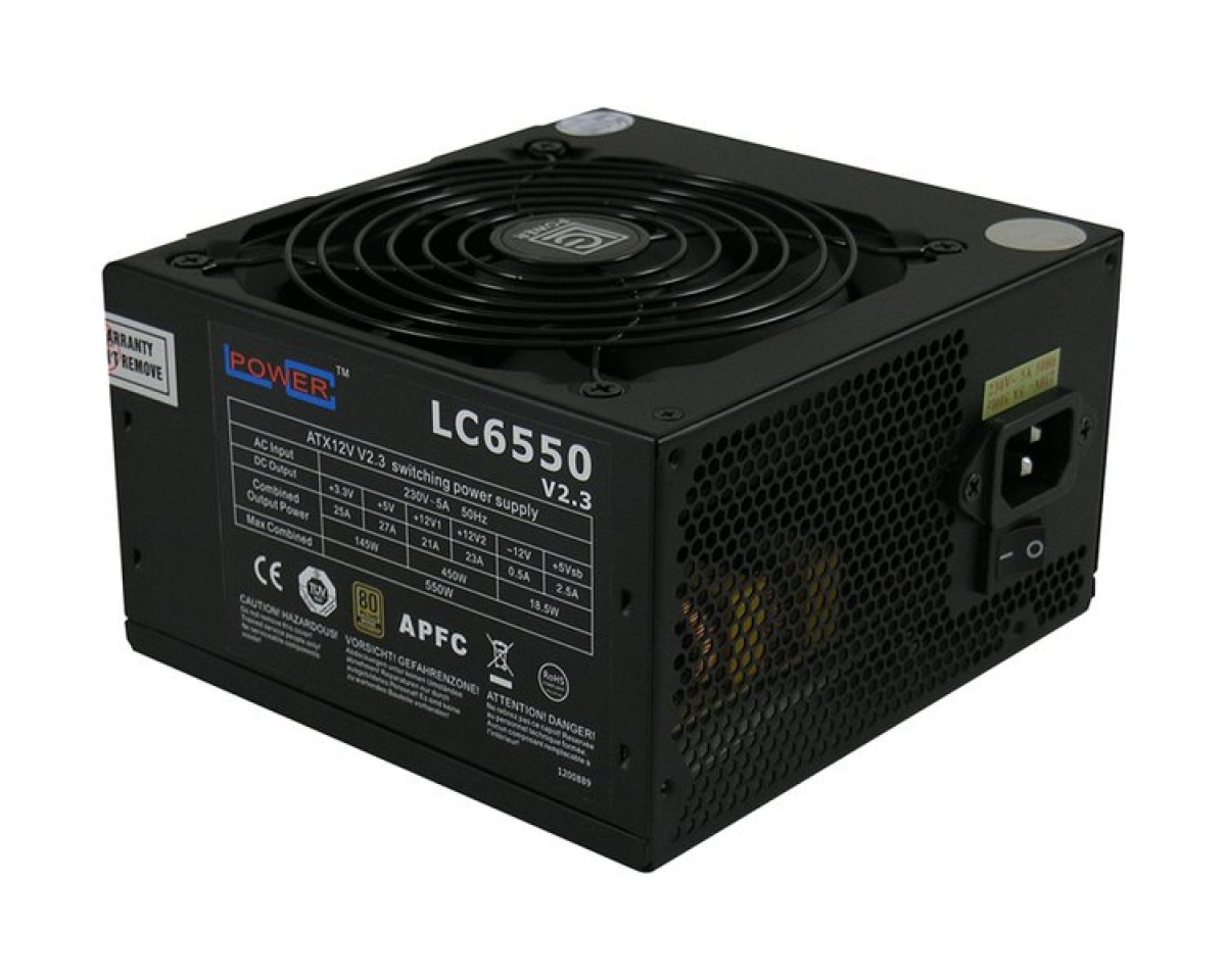 Oferte la Sursa LC6550 V2.3, 550W, ventilator 120 mm, PFC Activ