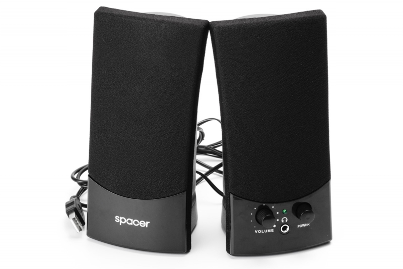 Oferte la BOXE 2.0 SPACER, RMS: 3Wx2, control volum, mufa casti, black, USB power (SPB-217)
