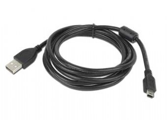 Oferte la Cablu de date USB tata la mini USB 5PM tata, lungime cablu: 1.8m, bulk, Alb, GEMBIRD (CCF-USB2-AM5P-6)