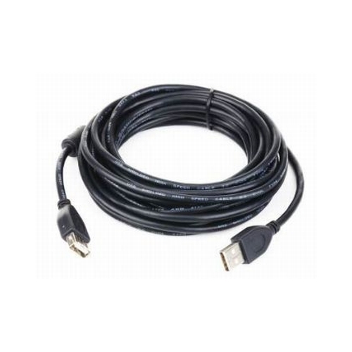 Oferte la Cablu de date prelungitor USB2.0 A tata la USB A mama, miez ferita, lungime cablu: 3m, bulk, Negru, GEMBIRD (CCF-USB2-AMAF-10)