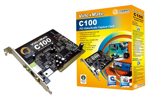 Placa de captura COMPRO VideoMate C100, PCI