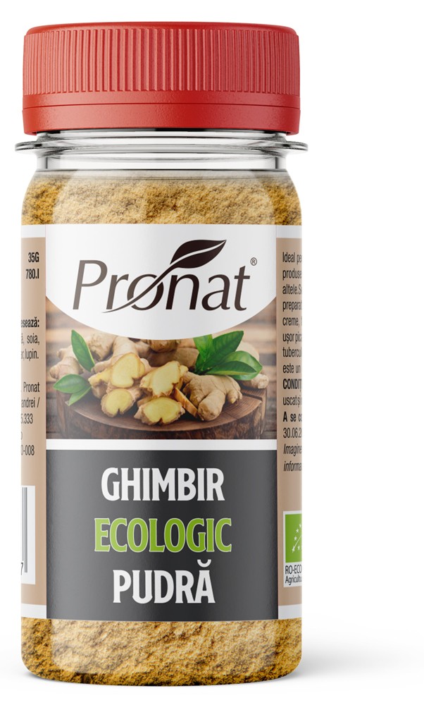 Oferte la Ghimbir bio, macinat, (pudra) 35g Pronat