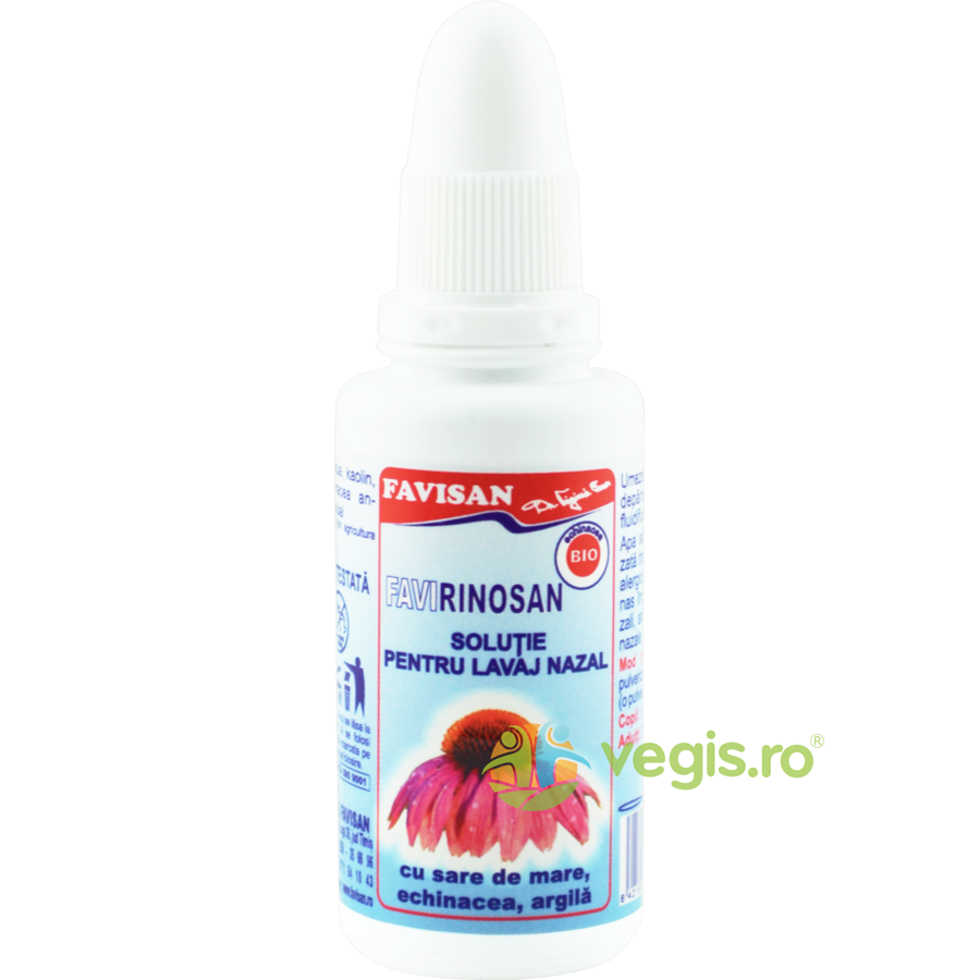 Oferte la Solutie pentru Lavaj Nazal cu Sare de Mare, Echinacea si Argila FaviRinosan 30ml
