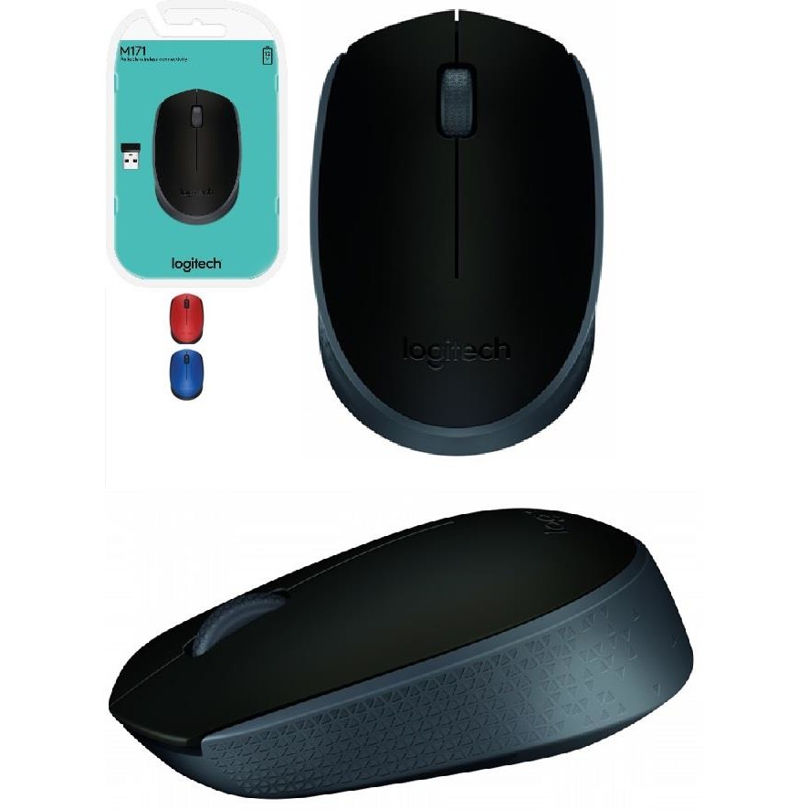 Oferte la Mouse m171 black, optic, fara fir, USB, 1000dpi, negru