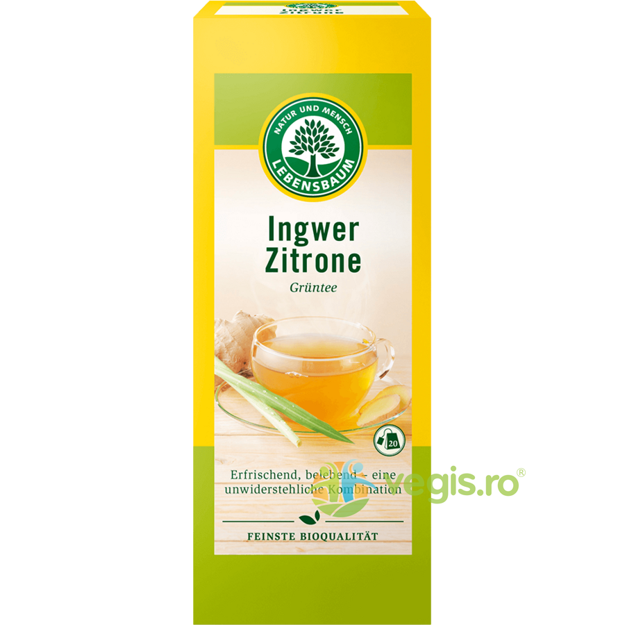 Oferte la Ceai cu Ghimbir si Lamaie Ecologic/Bio 20 plicuri